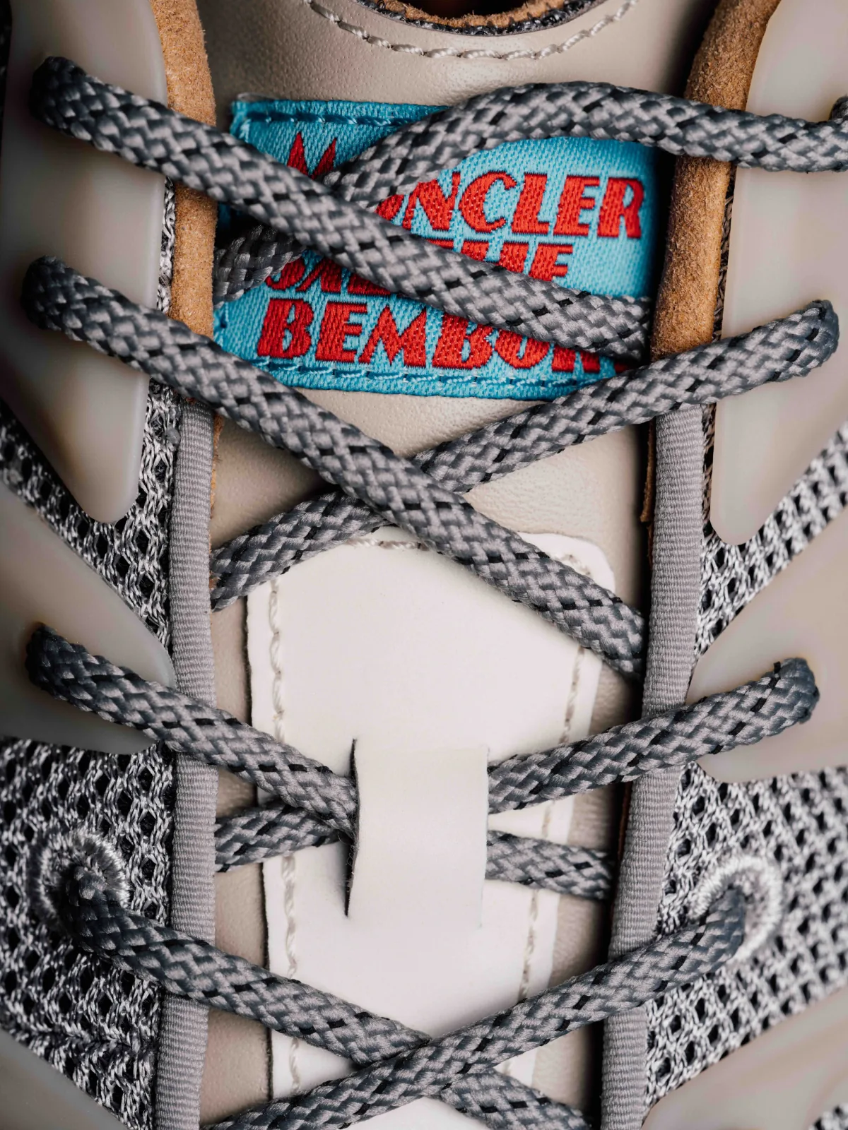 Fashion still from RESH moncler campaign — frame with sneakers